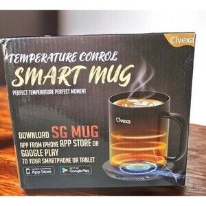 Civexa Smart Mug  Tasa Rechargeable Open Box